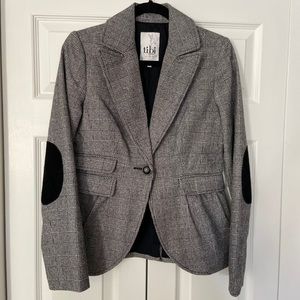 TIBI Grey and Black plaid Blazer